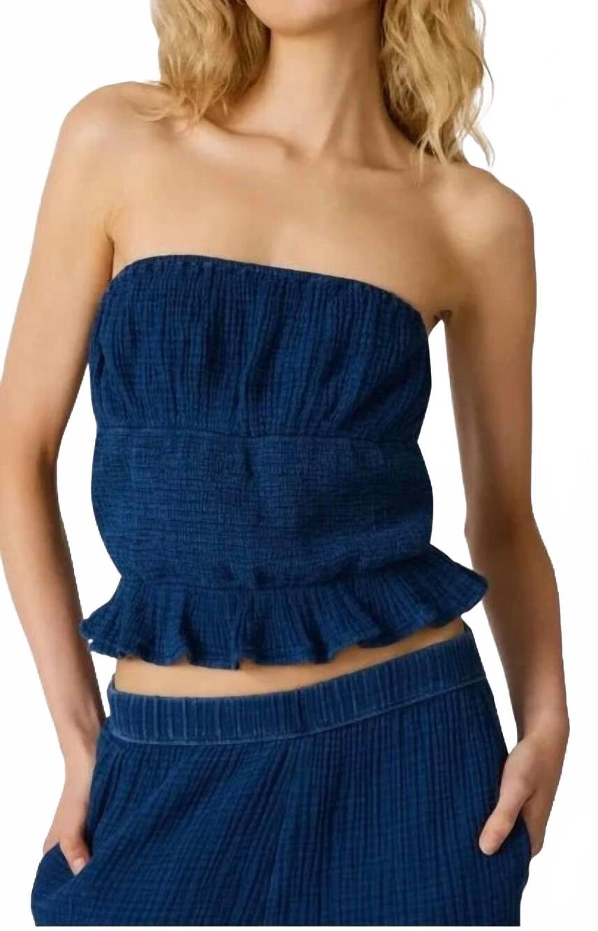 NEW STEVE MADDEN women's harbor top in blue